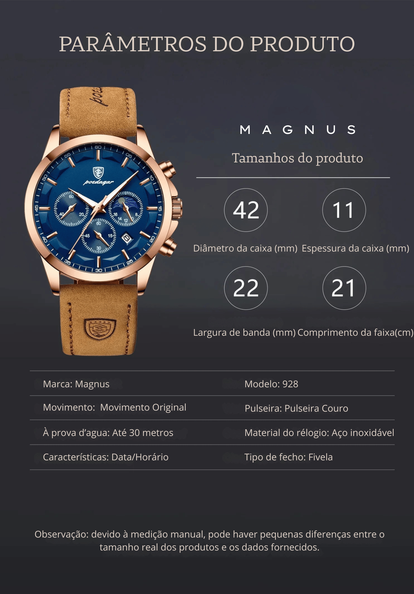 Poedagar esportes de luxo masculino relógio quartzo à prova à prova dwaterpro